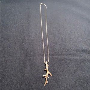 Mignon Faget silver branch pendant w silver chain